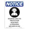 Signmission OSHA Sign, Hearing And Eye Protection With Symbol, 14in X 10in Rigid Plastic, 10" W, 14" H, Portrait OS-NS-P-1014-V-13354 - alternate 1